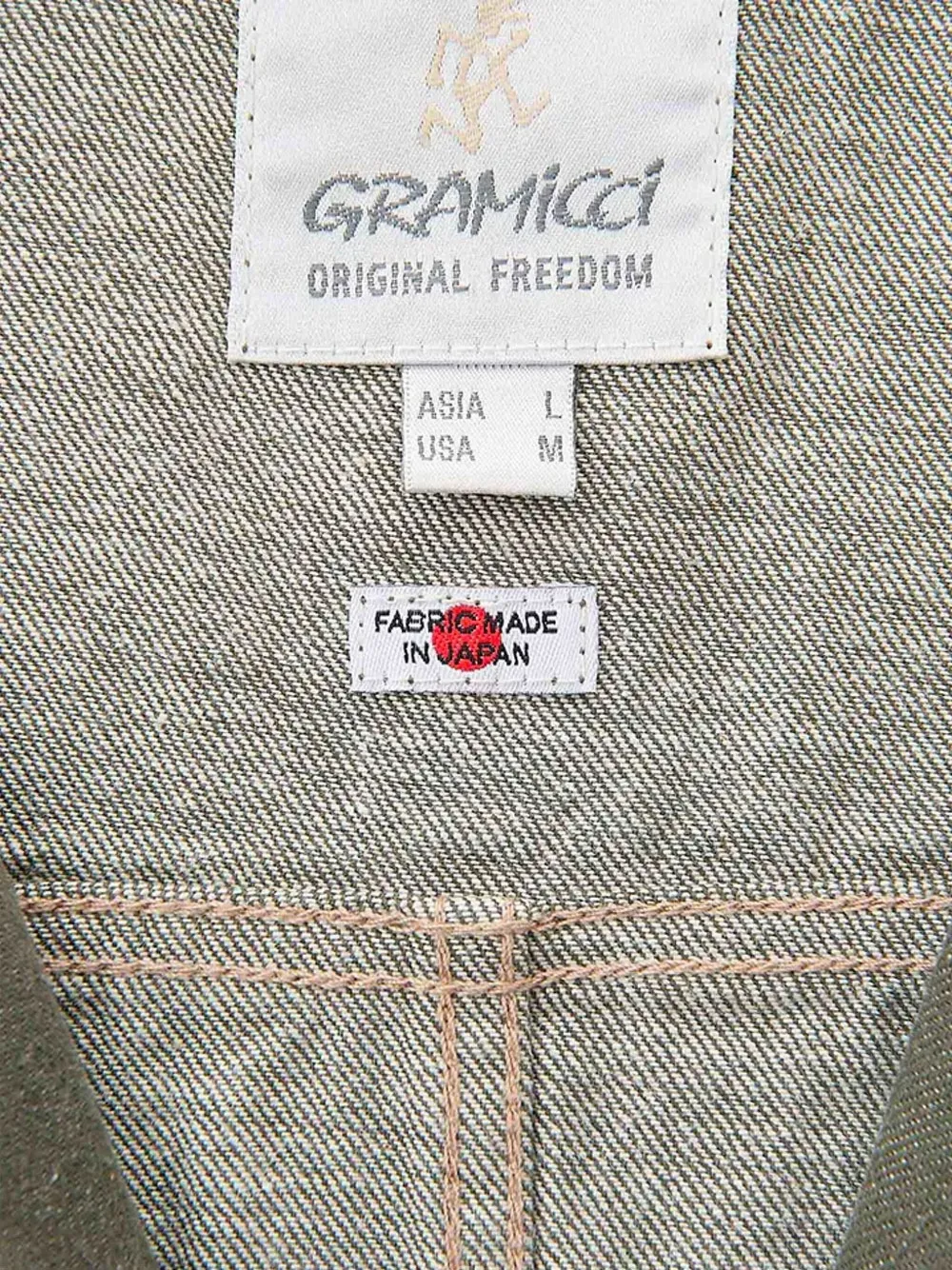 Gramicci Japanese Slub denim jack Groen