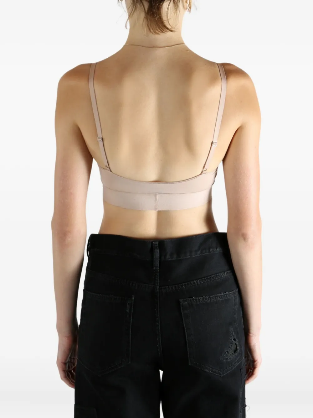 Baserange Adjustable Strap Bra In Neutral