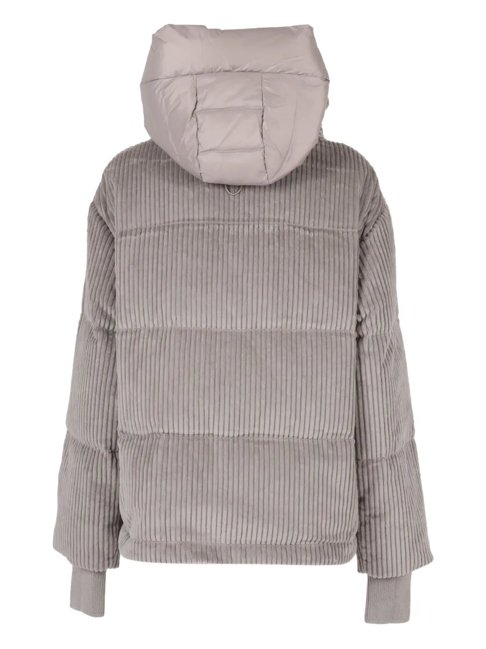 Duno Lora T Corduroy Hooded Jacket In Gray