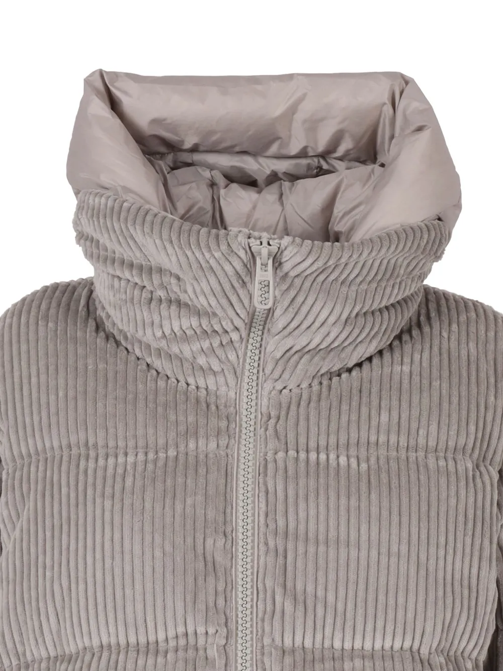 Duno Lora T Corduroy Hooded Jacket In Gray