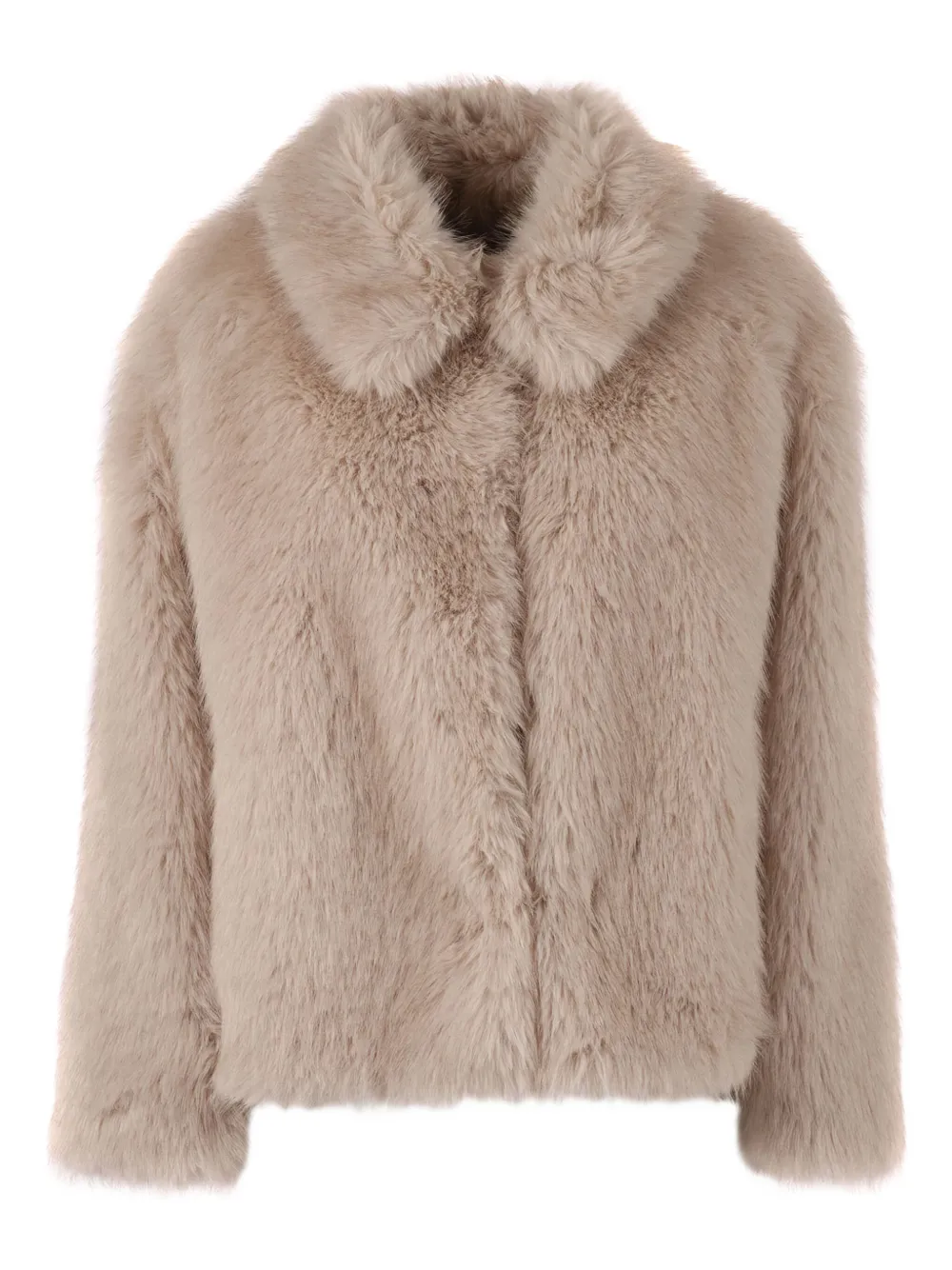 Weekend Max Mara fleece collared jacket | Neutrals | Image 1