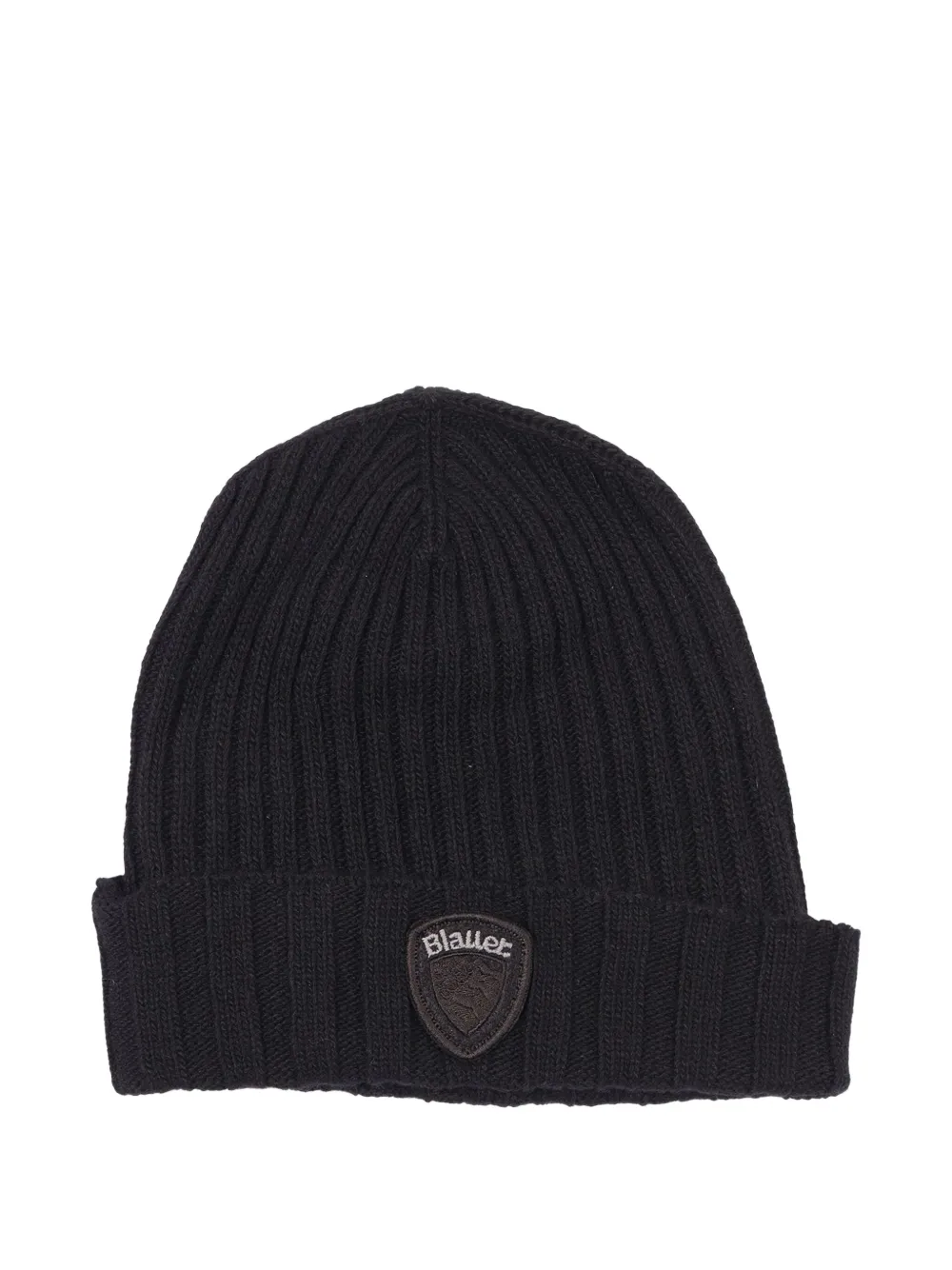 Blauer ribbed appliqué hat | Black | Image 1