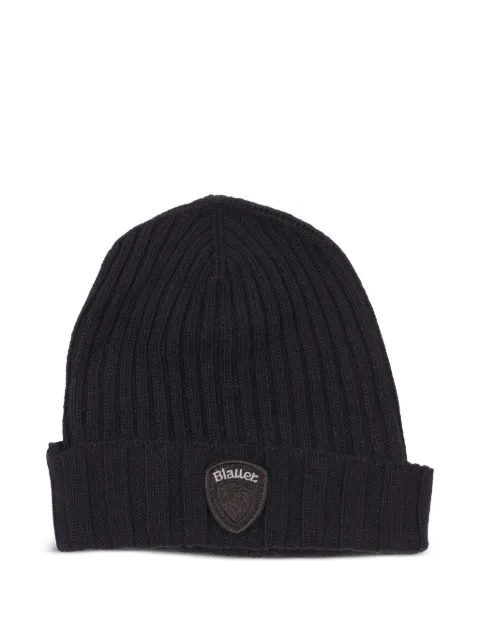 Blauer ribbed appliqué hat