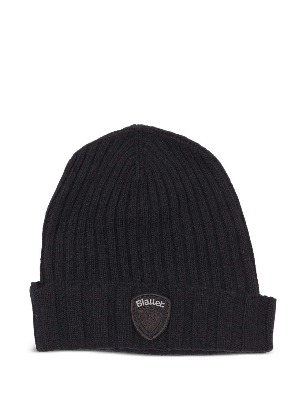 Blauer ribbed appliqué hat | Black | Image 1