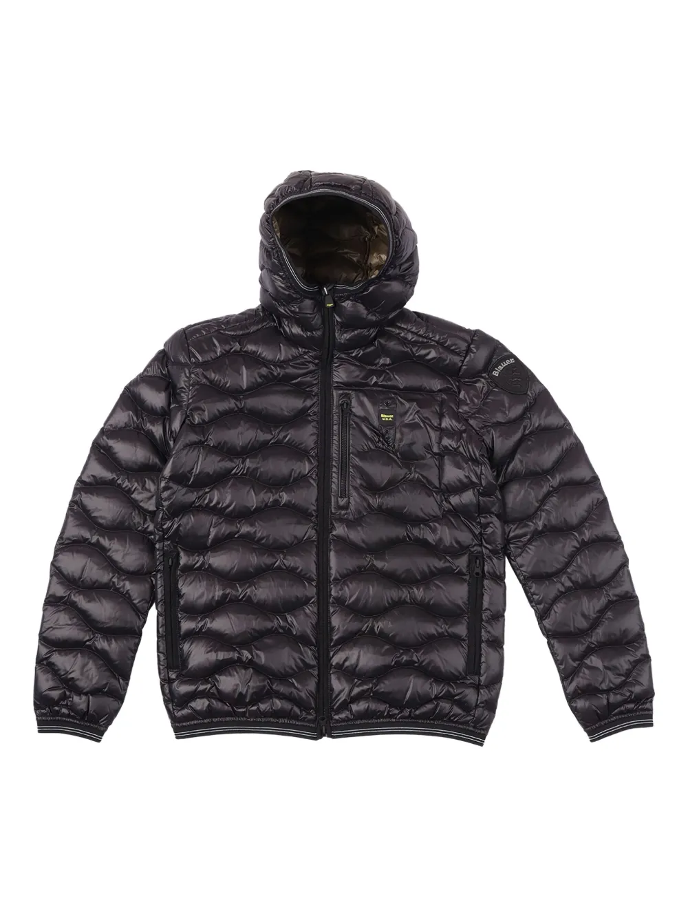 Blauer padded hooded jacket | Black | Image 1