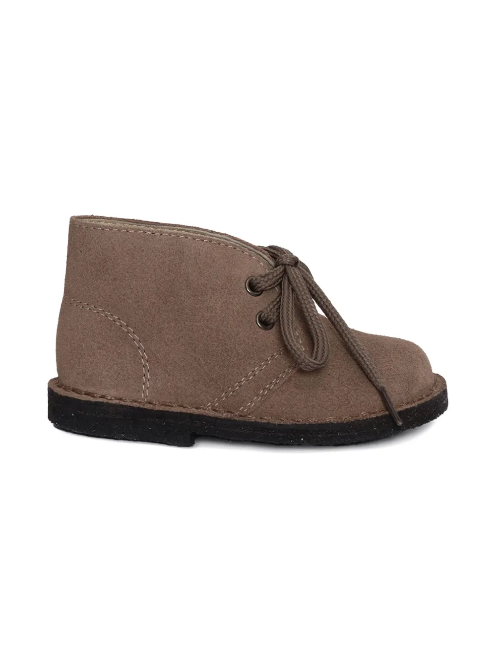 Il Gufo Leren desert boots met veters - Bruin