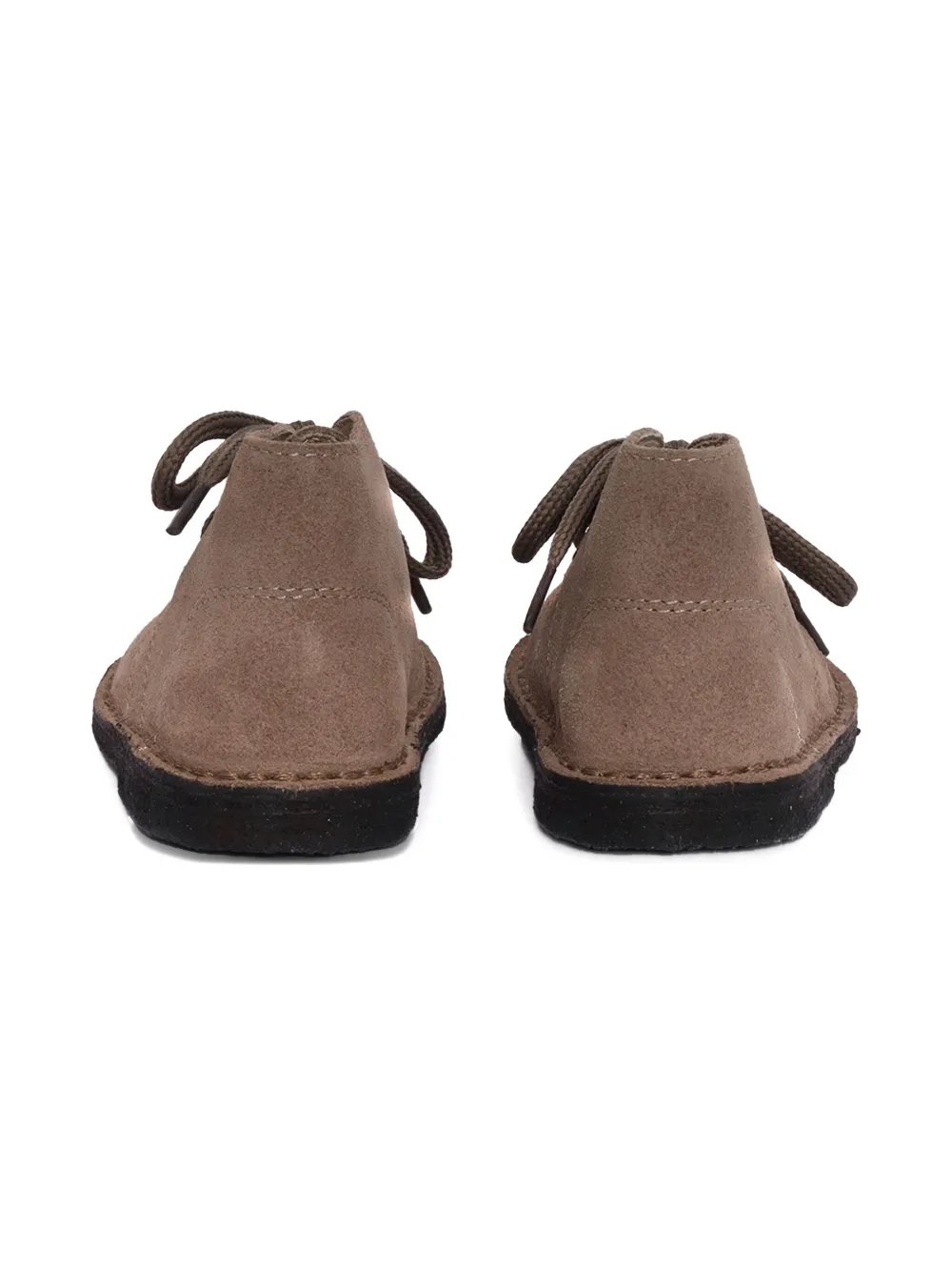 Il Gufo Leren desert boots met veters Bruin