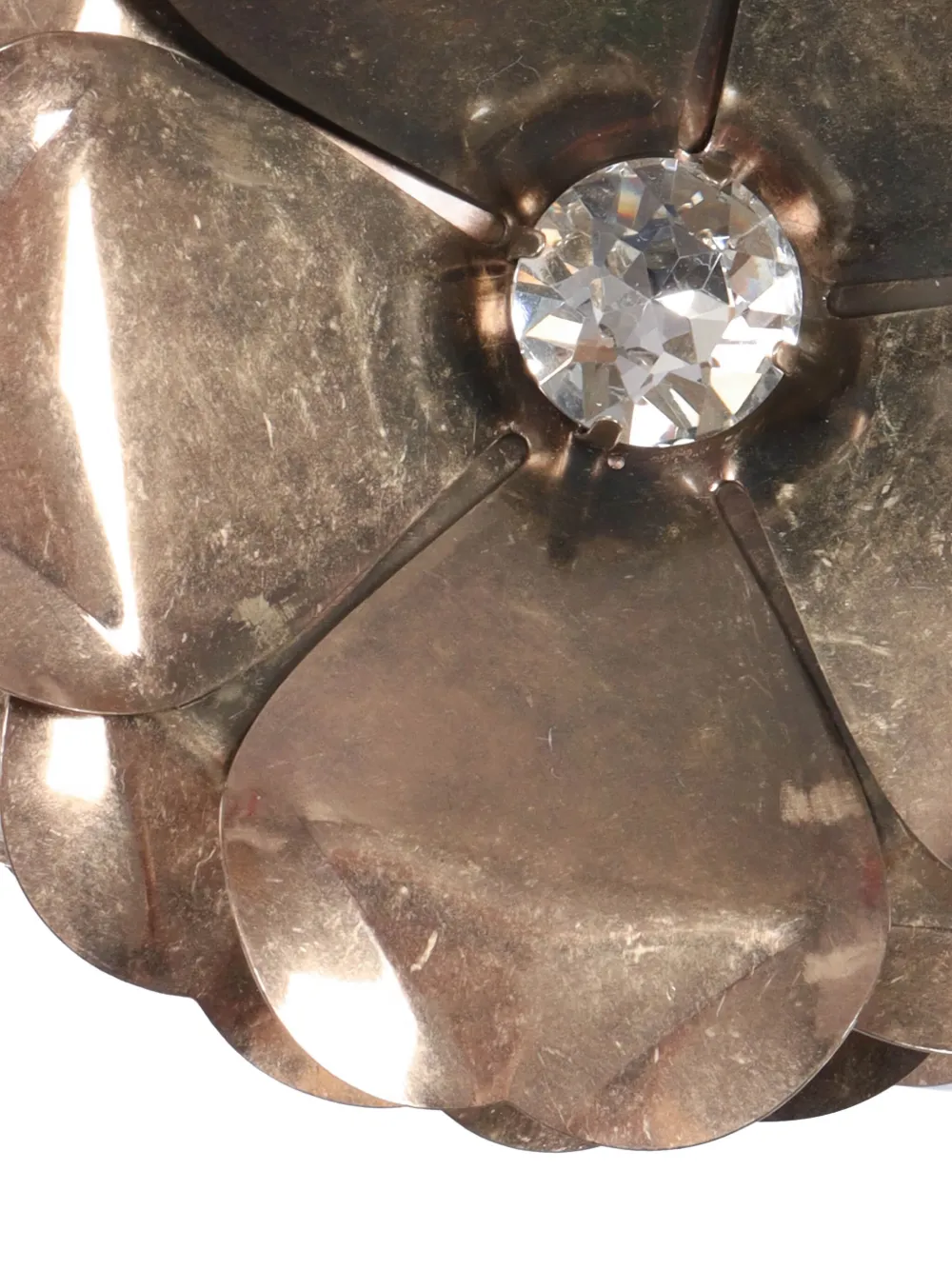 Weekend Max Mara flower-embellished brooch - Goud