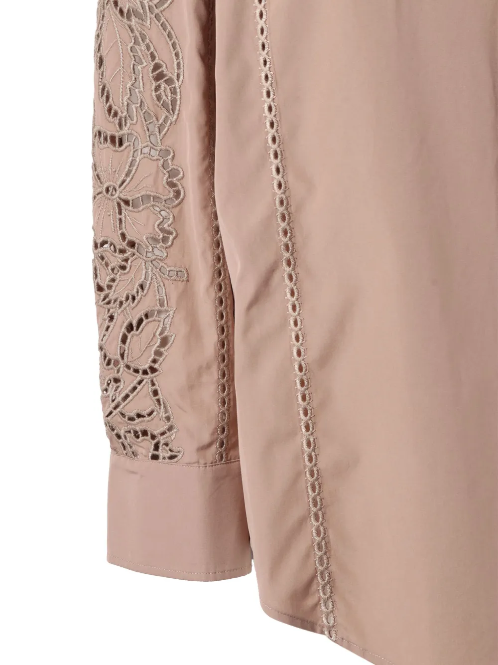 Weekend Max Mara Elmi Floral-paterned Shirt In Brown