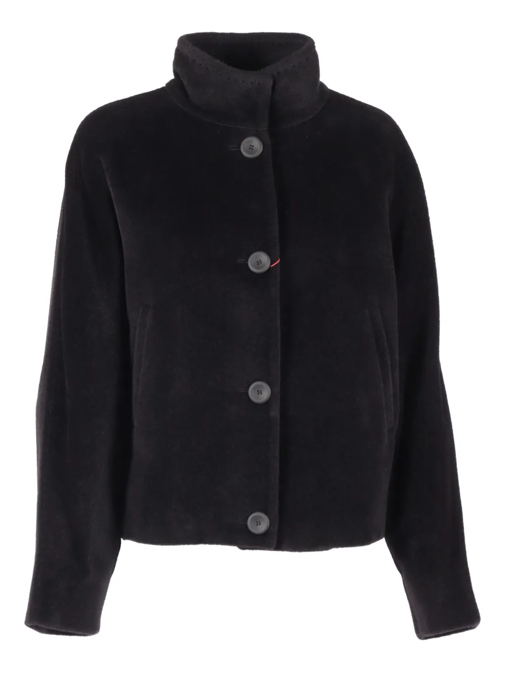 Max Mara Caladio Buttoned Jacket In Black