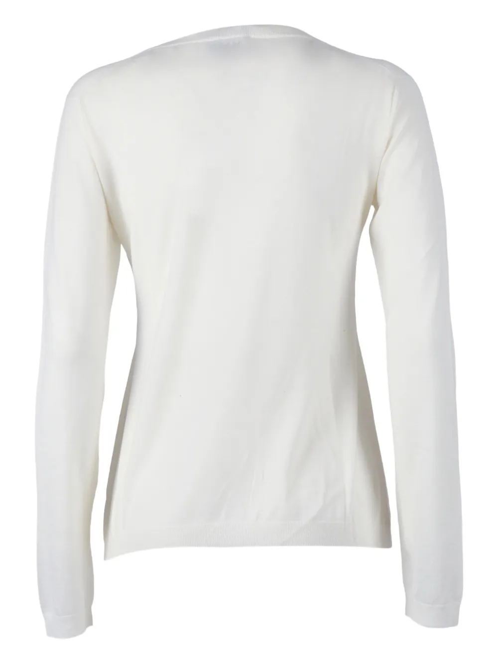 Max Mara Vezzoso V-neck Top In White