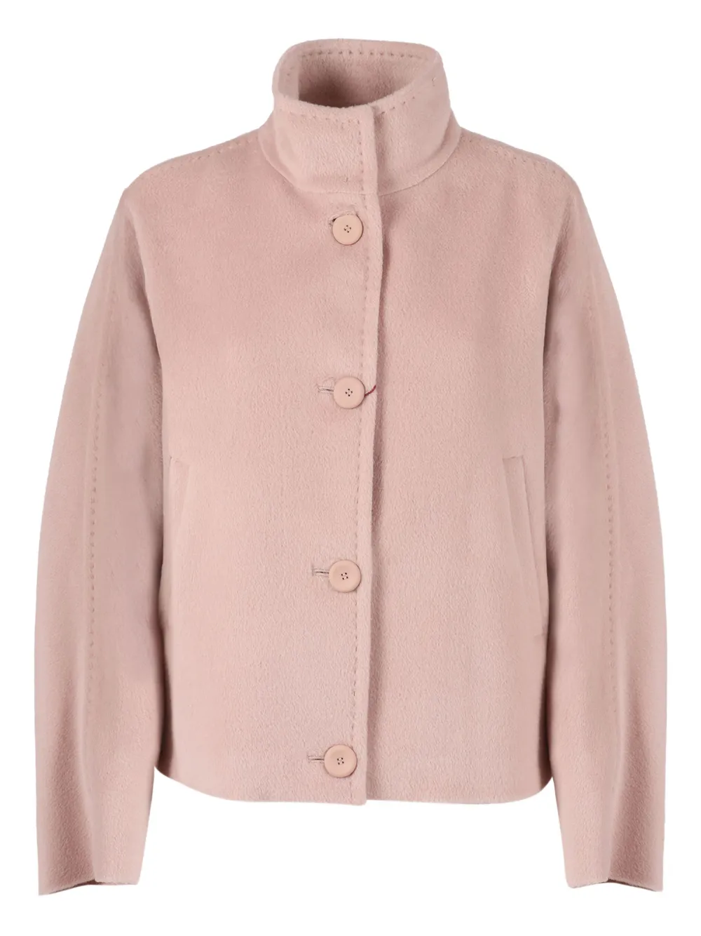 Max Mara Button Caladio Jacket In Pink