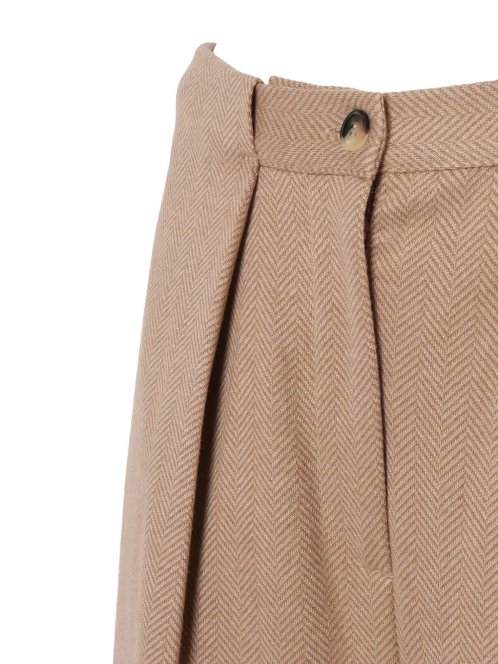 Max Mara Pleated Cali Trousers In Neutral