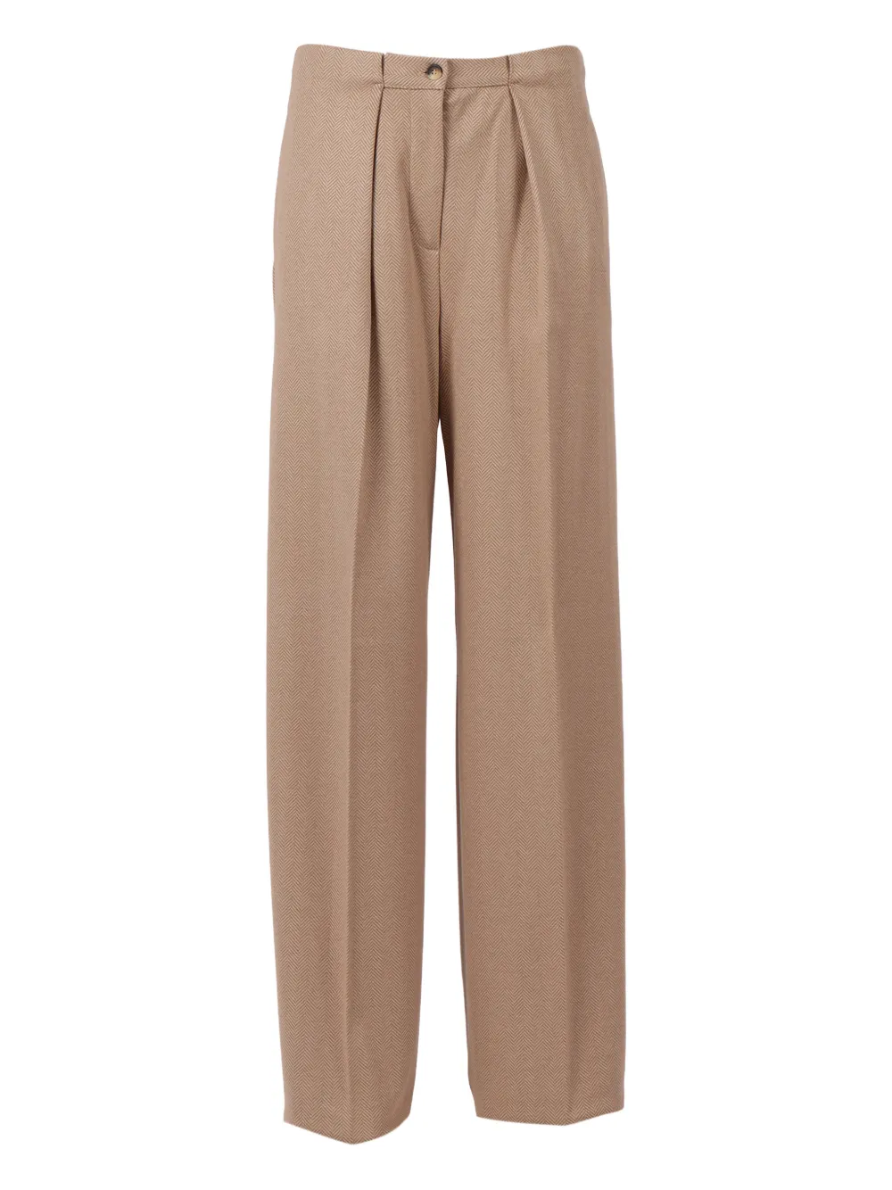 Max Mara Pleated Cali Trousers In Neutral