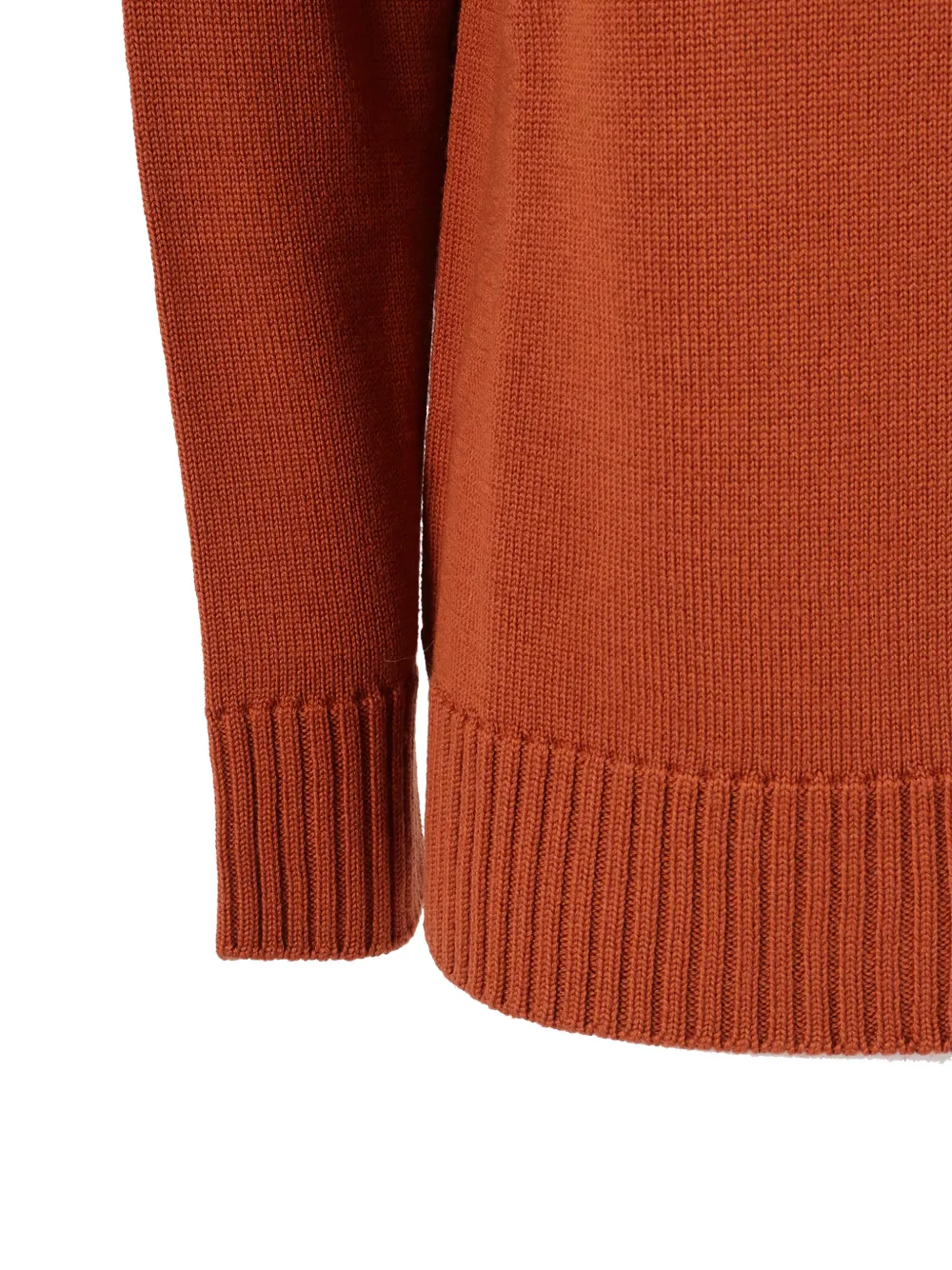 Max Mara Roll-neck Mino Top In Orange
