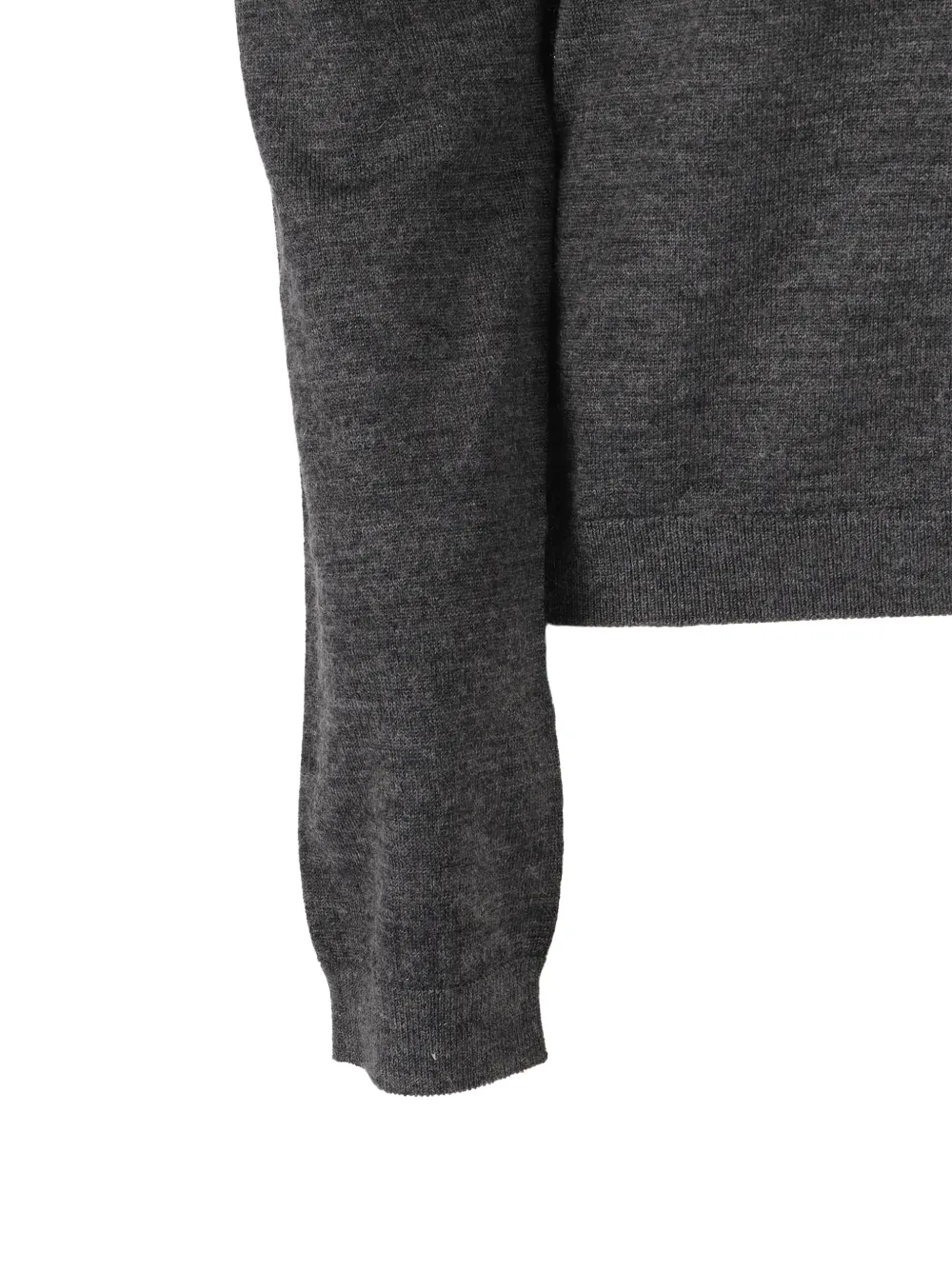 Max Mara V-neck Long-sleeve Top In Gray
