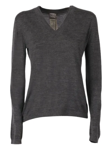 Max Mara v-neck long-sleeve top