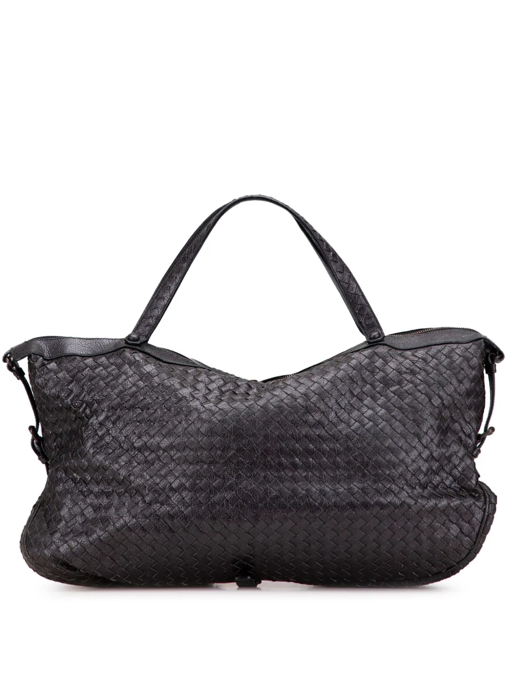 Bottega Veneta Pre-Owned 2008 Goatskin Intrecciato East West Belly Bag Bottega Veneta Pre-Owned 2008 Goatskin Intrecciato East West Belly Bag