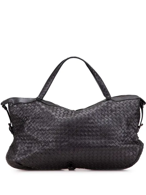 Bottega Veneta Pre-Owned 2008 Goatskin Intrecciato East West Belly Bag travel bag