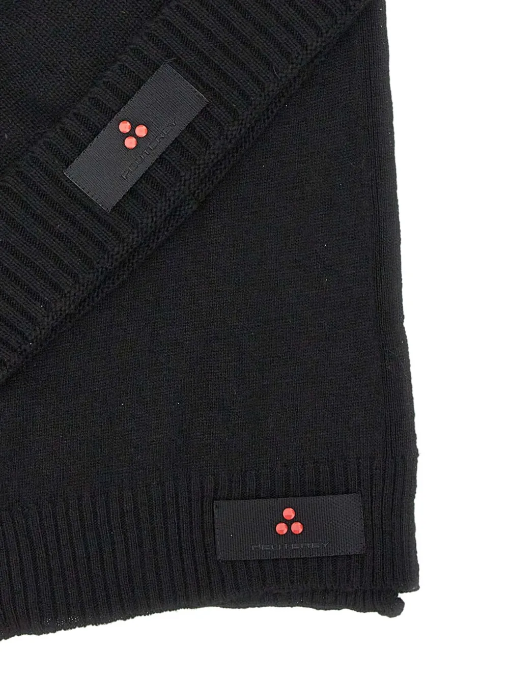 Peuterey Silli05 geribbelde sjaal set Zwart