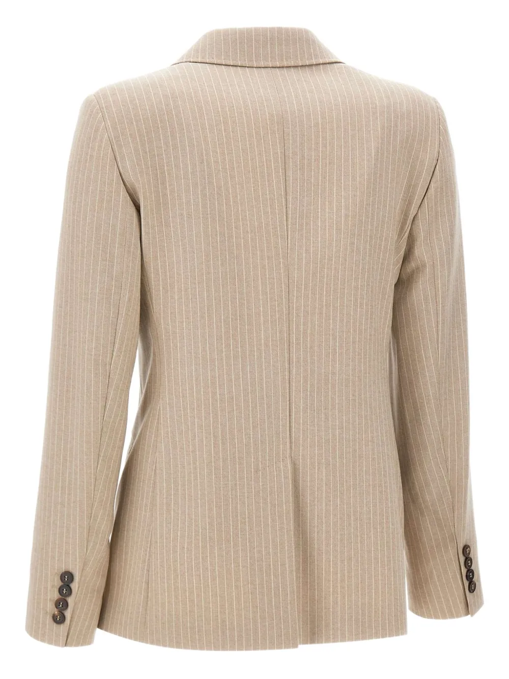 Max Mara Blazer met dubbele rij knopen Beige