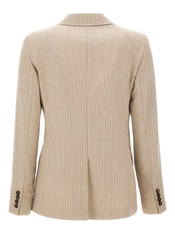 Max Mara Pucci ストライプ ダブルジャケット | ニュートラル