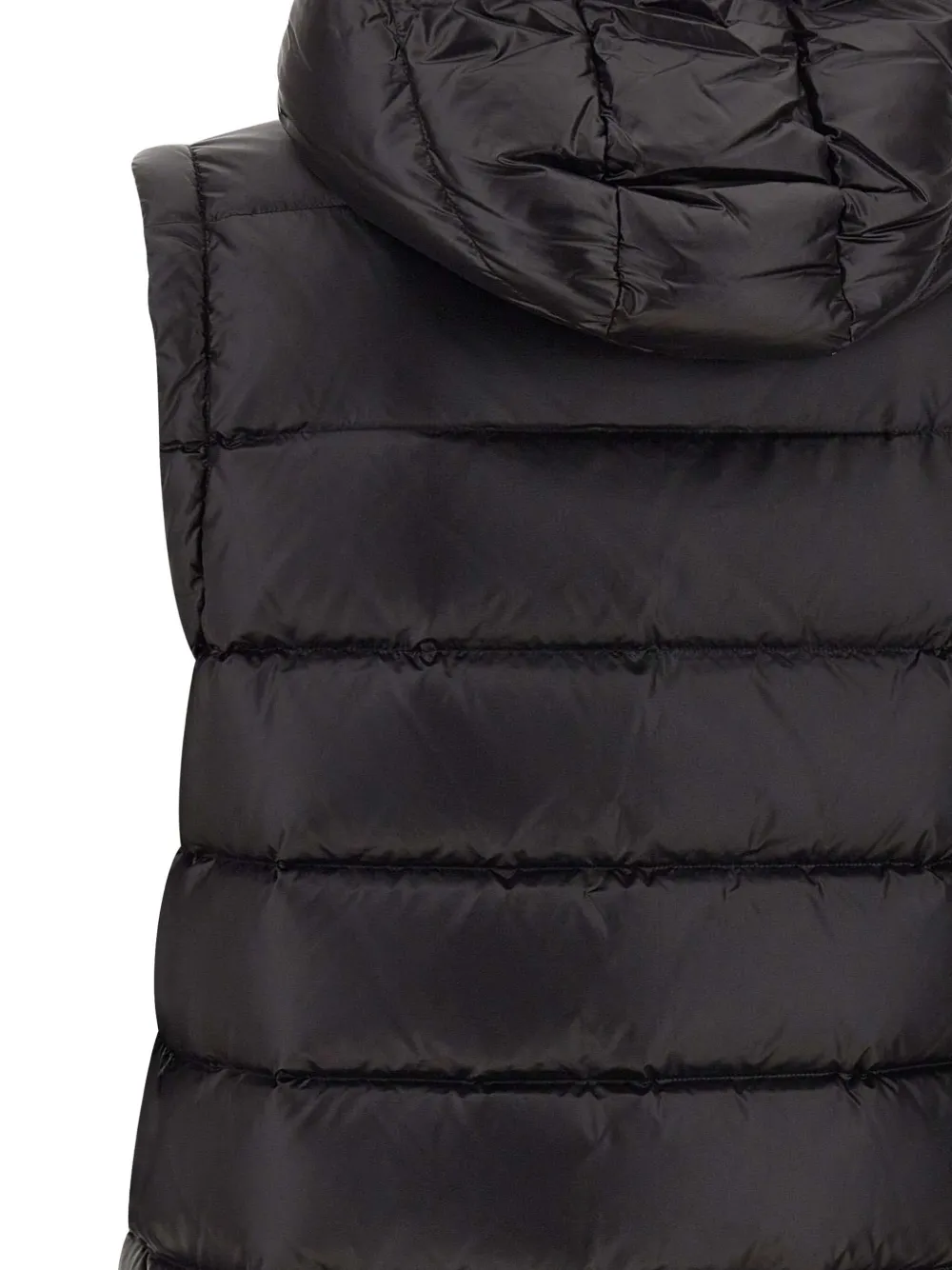 Peuterey Donoma Linear Quilted Hooded Gilet In Black