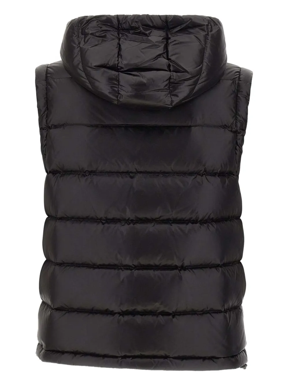 Peuterey Donoma Linear Quilted Hooded Gilet In Black
