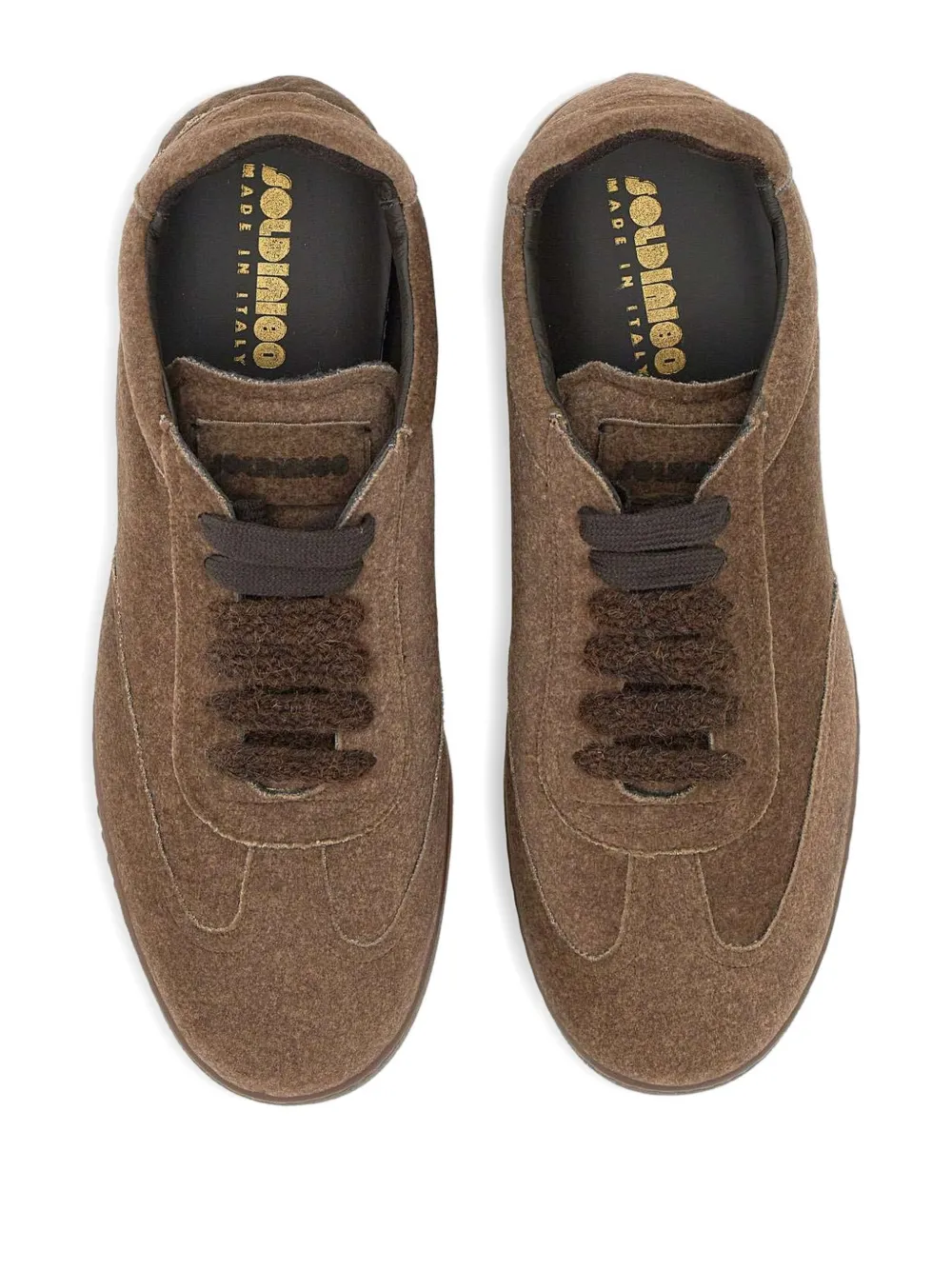 Soldini80 Akira Donald Suede Sneakers In Brown