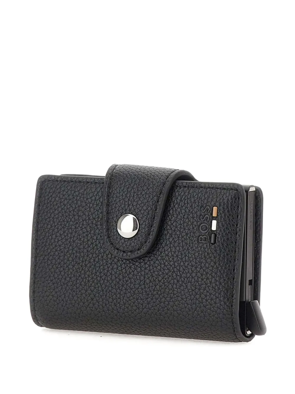 Hugo Boss Debossed-logo Wallet In Black