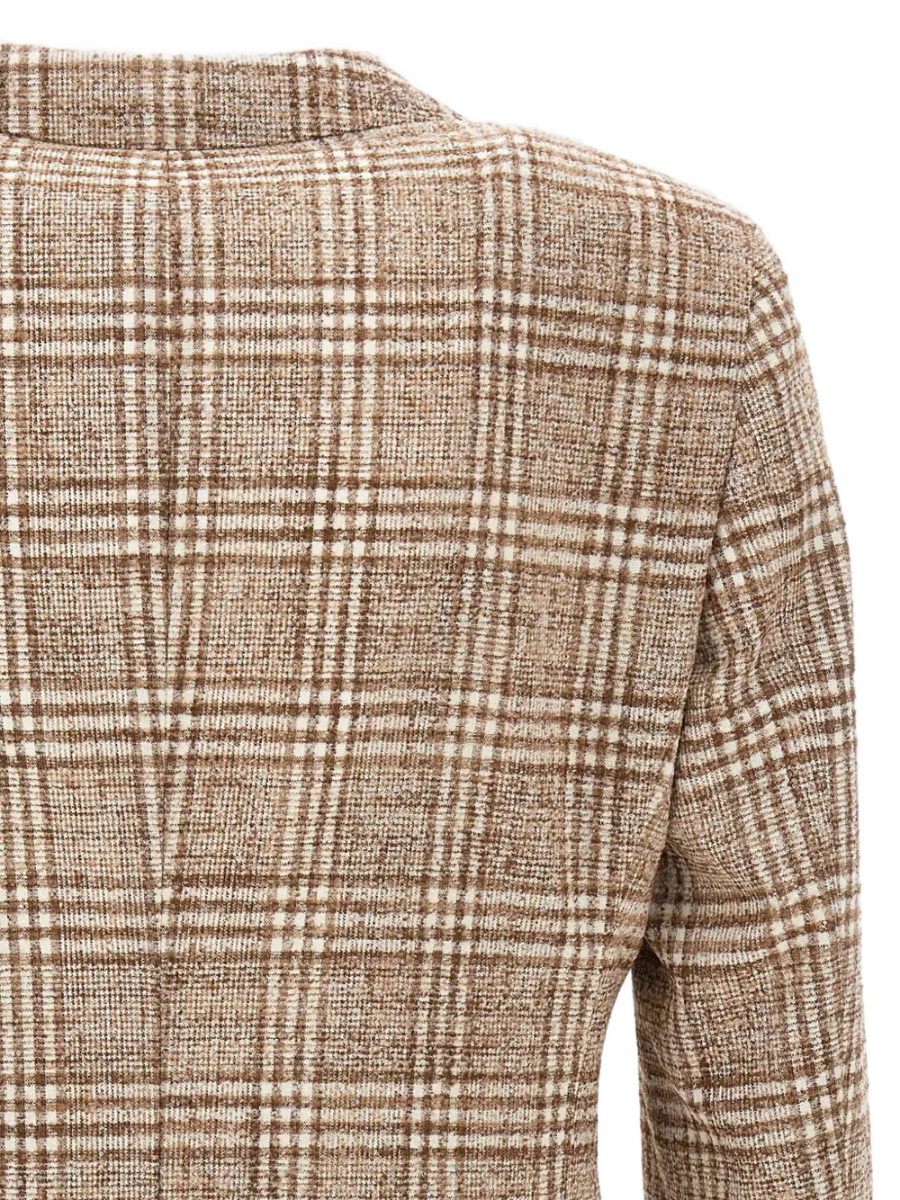 BOSS Blazer met enkele rij knopen Bruin