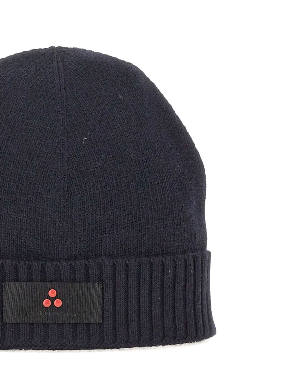 Peuterey Silli05 geribbelde muts met logopatch Blauw