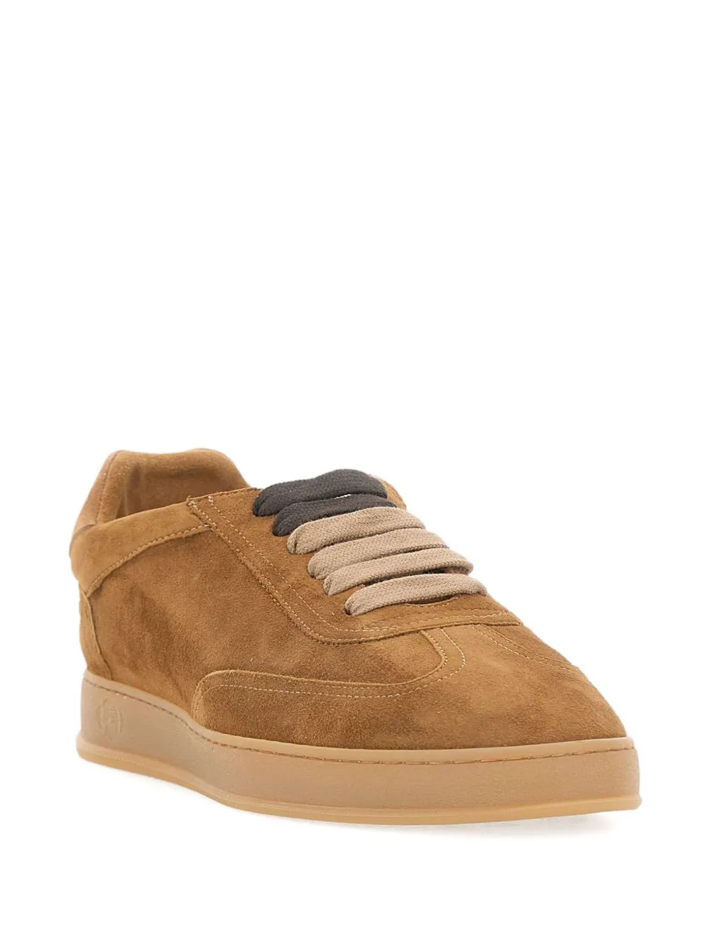 Soldini80 Akira Amalfi Suede Sneakers In Brown