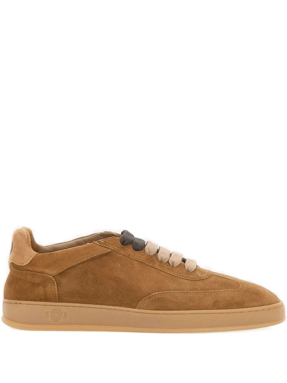 Soldini80 Akira Amalfi Suede Sneakers In Brown