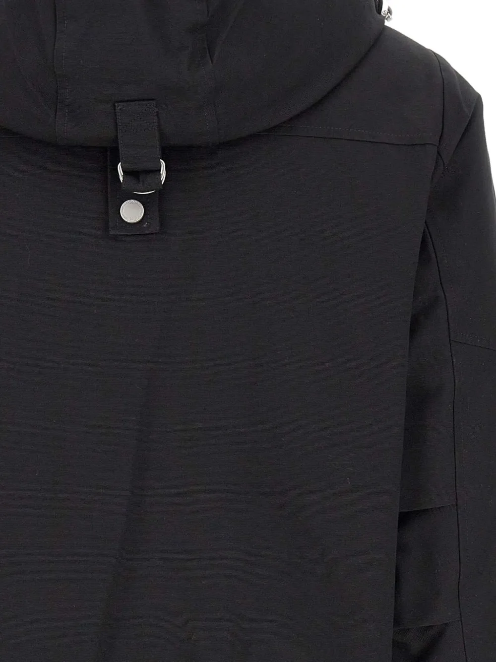 Moose Knuckles Debbie Detachable-hood Bomber Jacket In Black