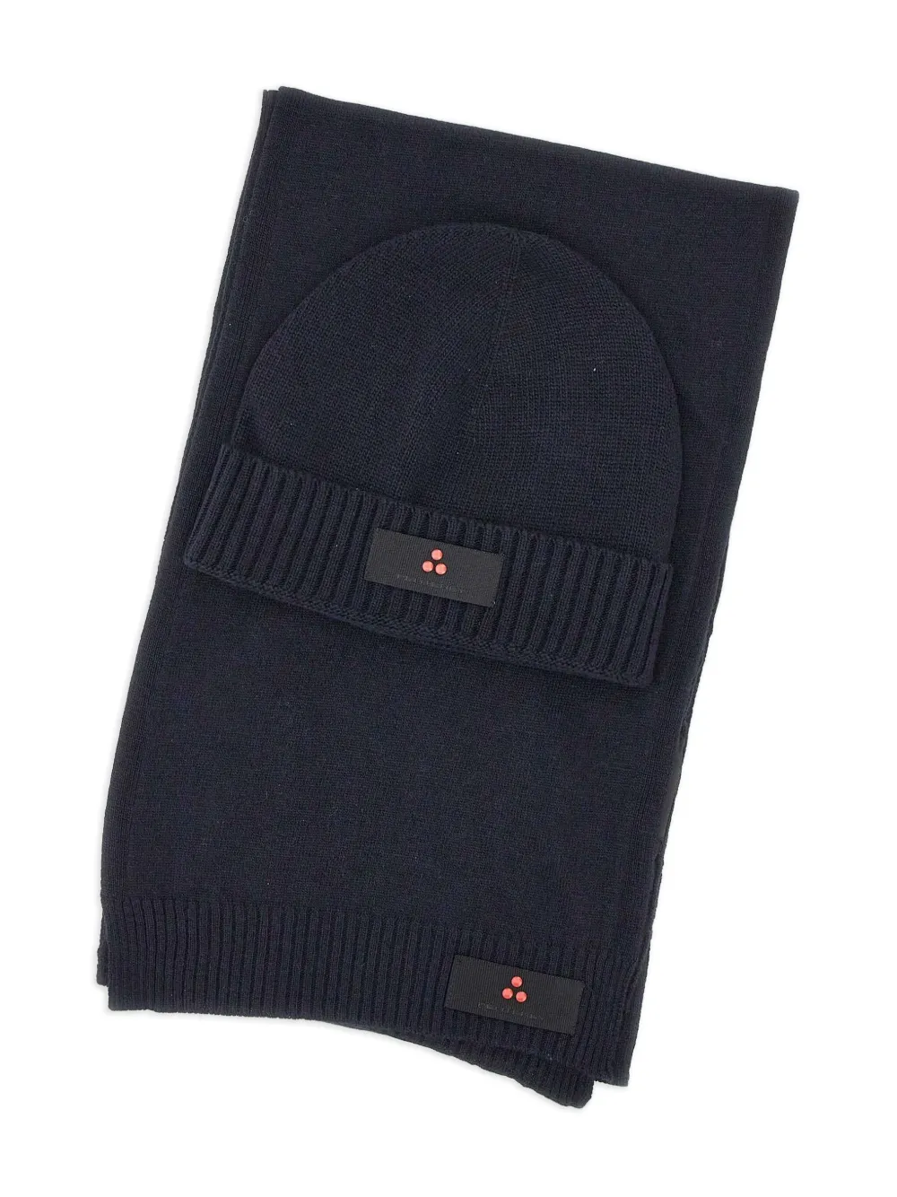 Peuterey logo-patch beanie scarf set | Scarves | Image 2