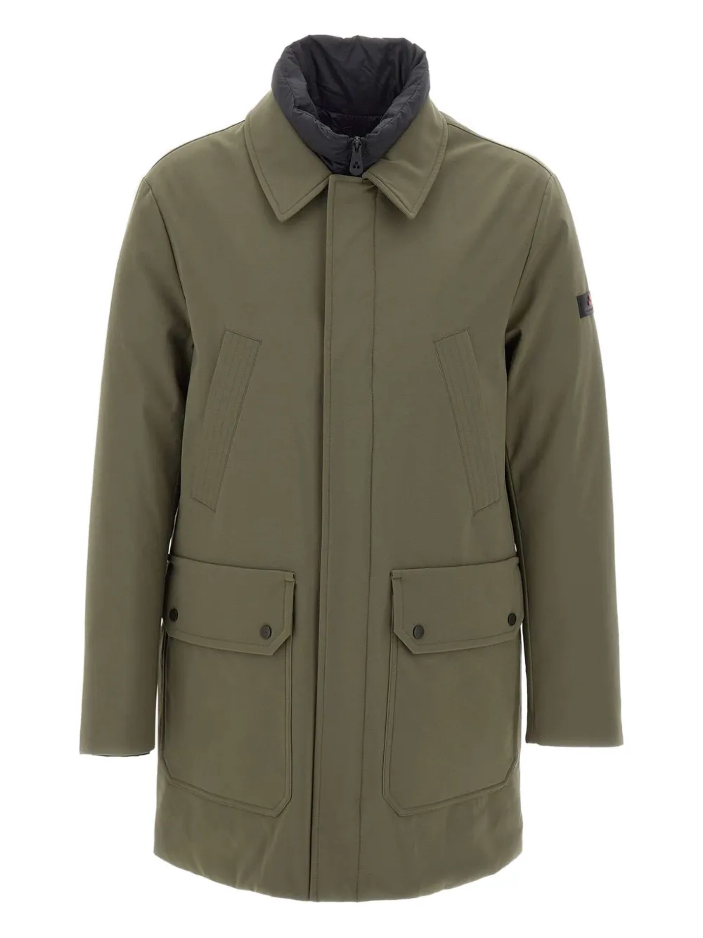 Peuterey double-collar flap-pocket coat | Green | Image 1