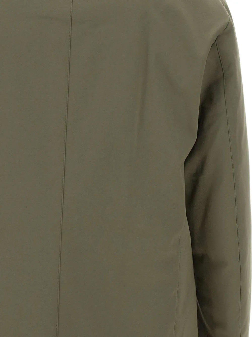 Peuterey Double-collar Flap-pocket Coat In Green
