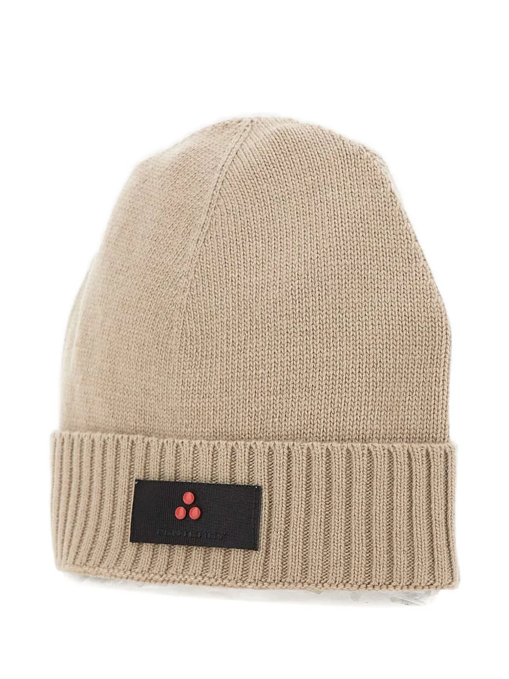 Peuterey logo-detail beanie | Neutrals | Image 1