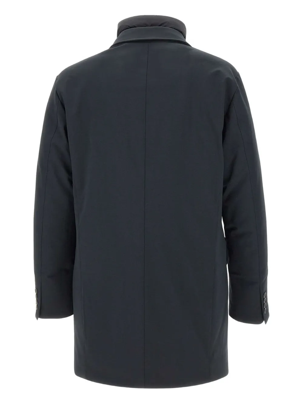 Peuterey Double-collar Flap-pocket Coat In Blue