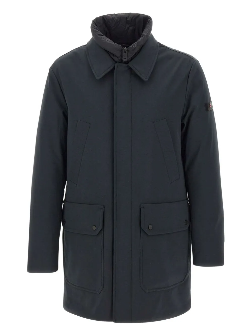 Peuterey double-collar flap-pocket coat | Black | Image 1