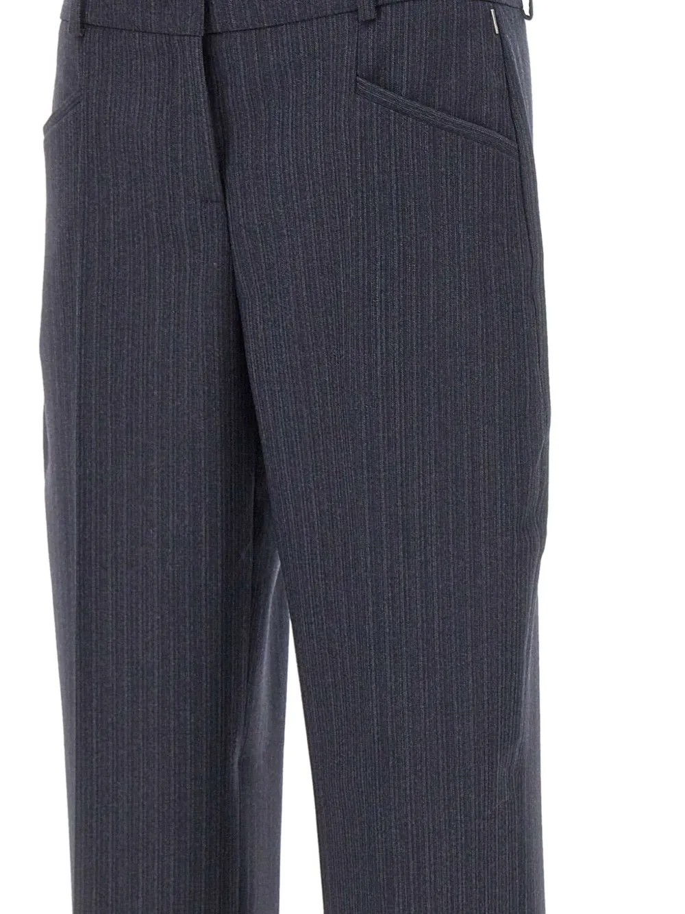Hugo Boss Pinstripe Trousers In Blue