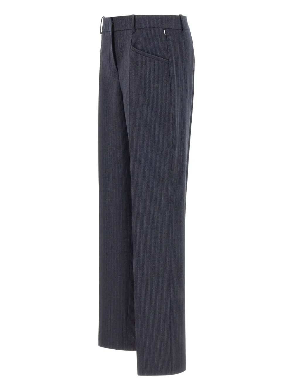 BOSS pinstripe trousers - Blauw