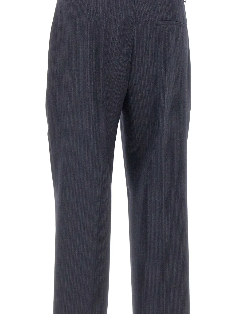Hugo Boss Pinstripe Trousers In Blue