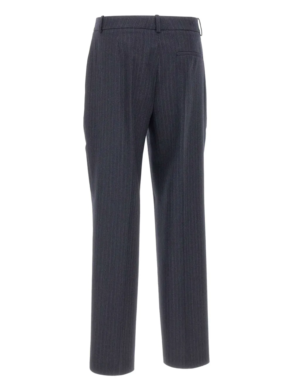 Hugo Boss Pinstripe Trousers In Blue