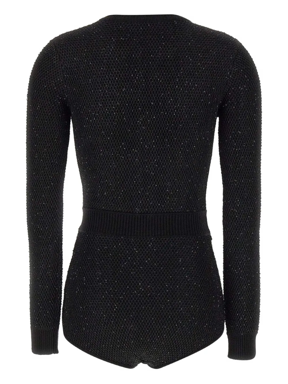 Elisabetta Franchi sequin-embellished playsuit - Zwart