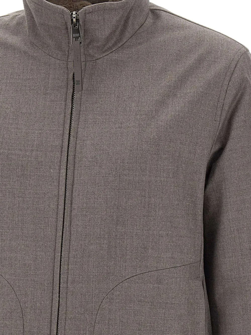 Duno High-neck Bomber Jacket In Gray