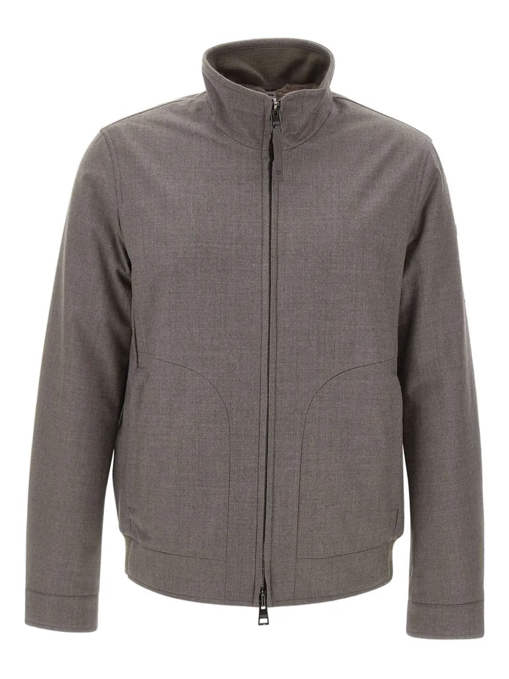 Duno high-neck bomber jacket | Grey | Image 1