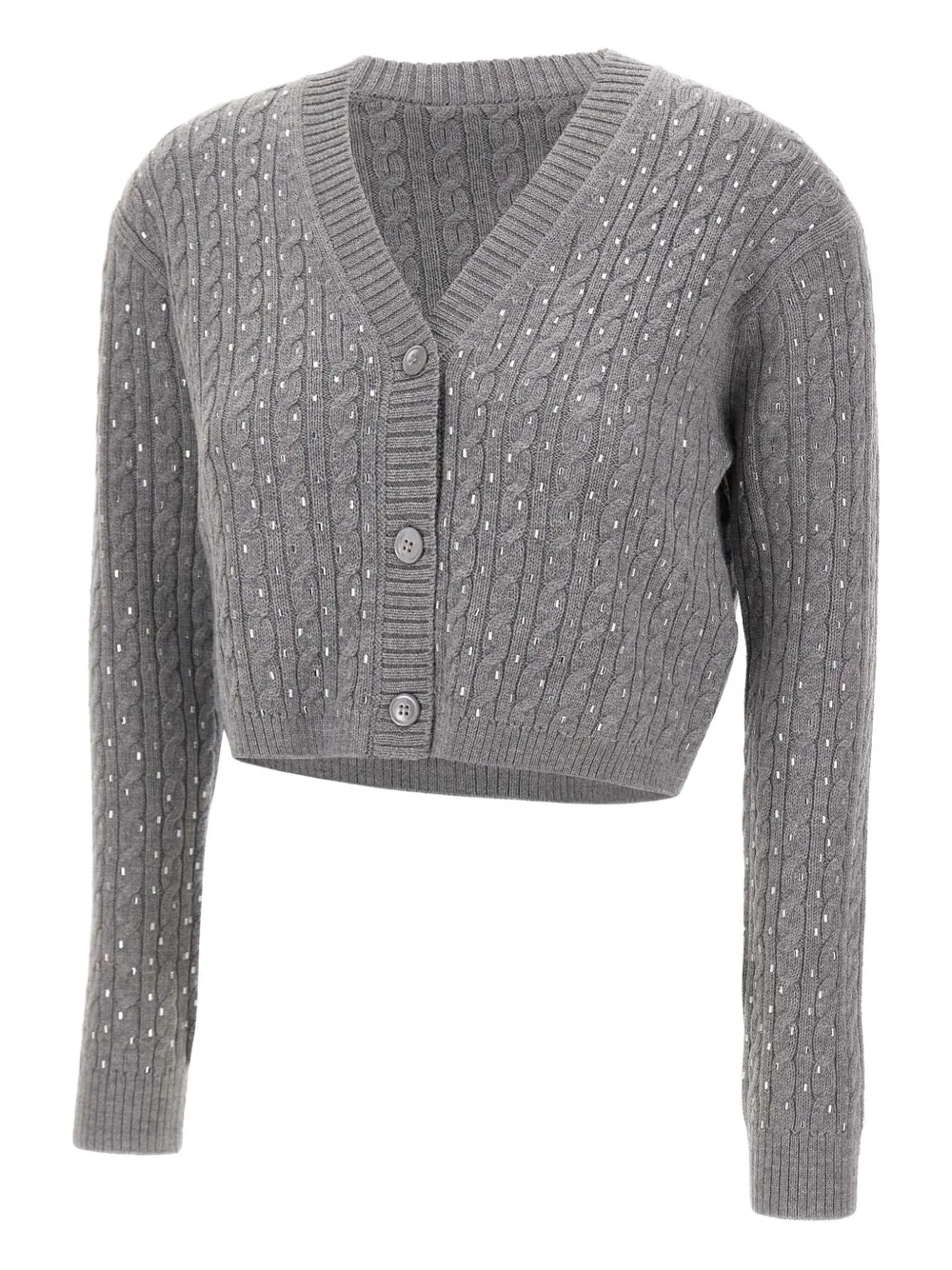Max Mara Tamigi cable-knit cardigan - Grigio