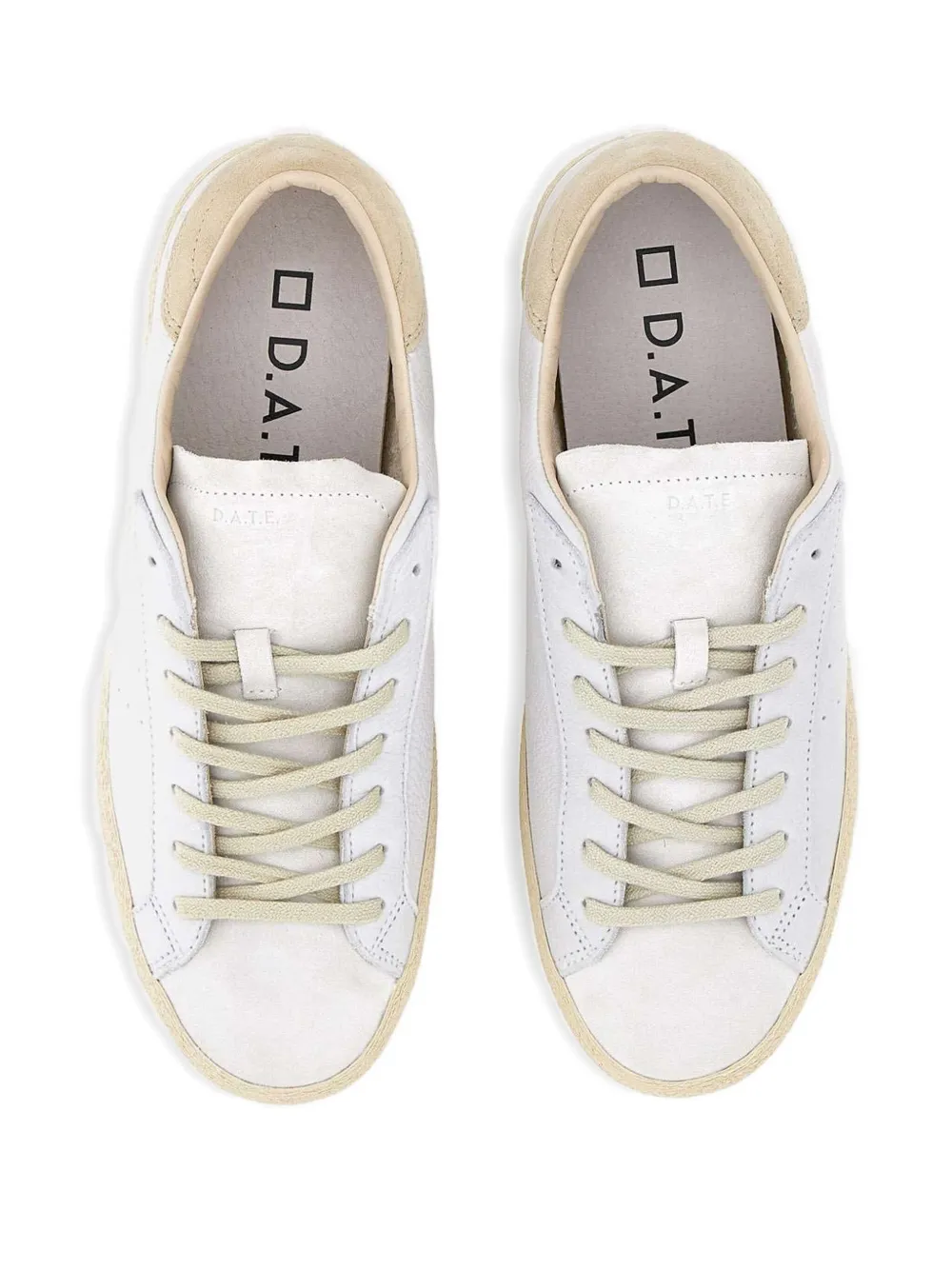 D.A.T.E. Hill Low Natural leren sneakers Beige